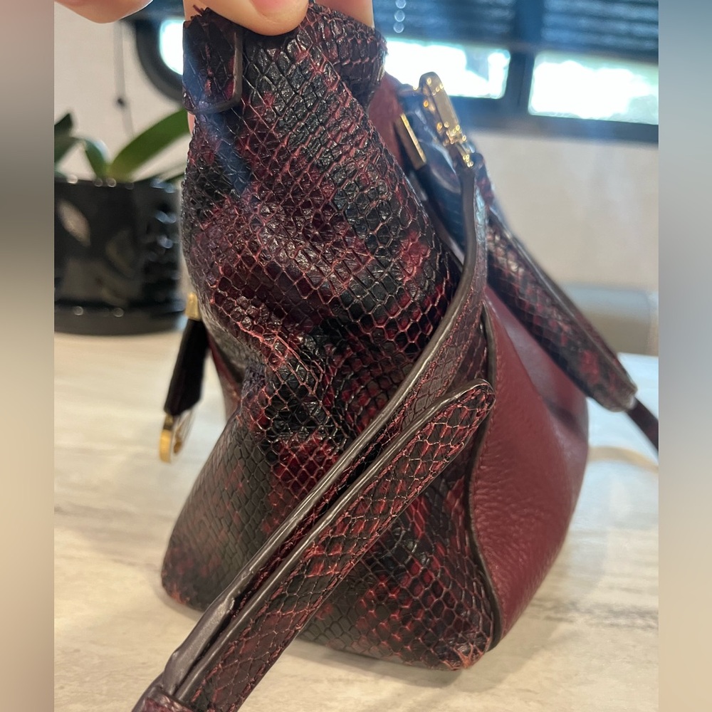 Michael Kors Leather Python Purse W Crossbody Str… - image 3